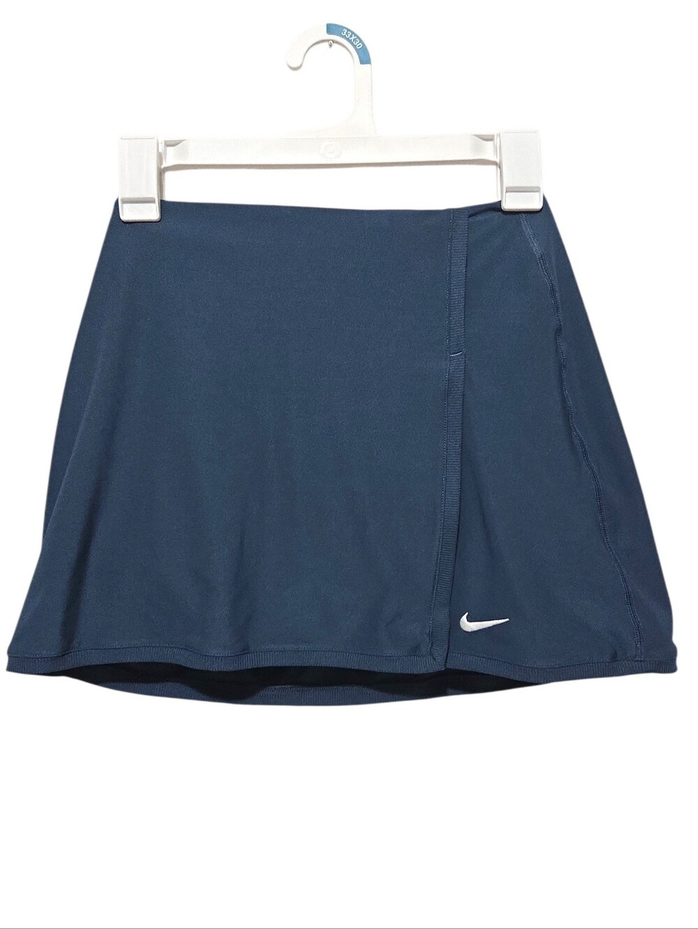 Nike Navy Athletic Tennis Skort with White Swoosh Sporty Athleisure Girly XS